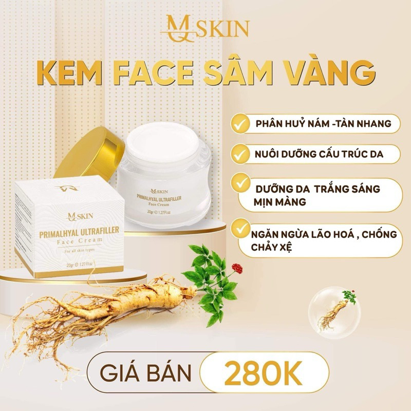 Combo Trọn Bộ 4 Sản Phẩm  MQSKIN Giảm Nám Tàn Nhang Nuôi Dưỡng Da Căng Bóng