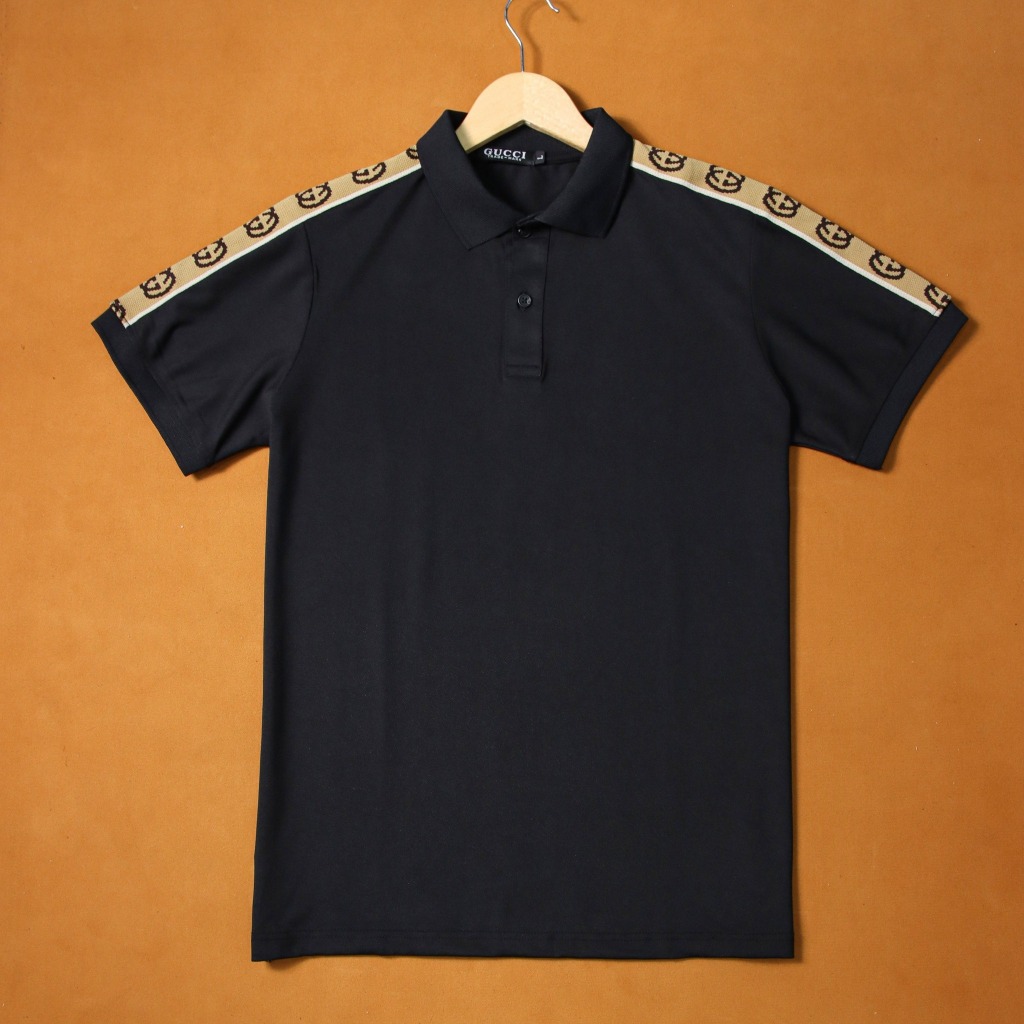 Áo Thun Polo Cổ Bẻ Cao Cấp Hoạ Tiết Thêu Monogram ID