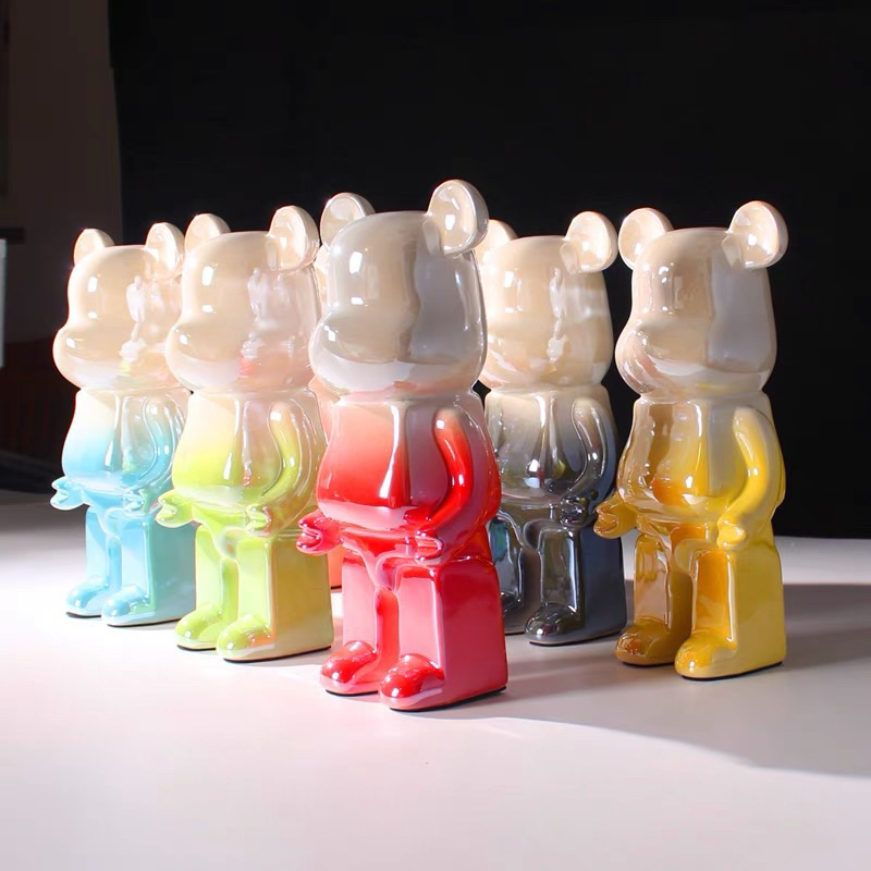 Gấu BearBrick Cao Cấp 400%, Tượng Gấu Bearbrick Phiên Bản 2 Màu mới nhất 2023