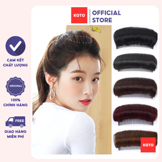 Kẹp làm phồng chân tóc mái có mút xốp, Xược độn phồng mái loại cài làm bằng tóc tơ cao cấp