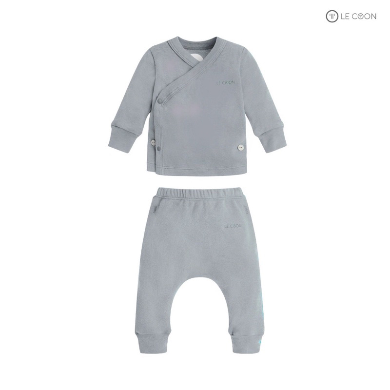 Bộ dài tay cúc chéo cho bé 0-9 tháng