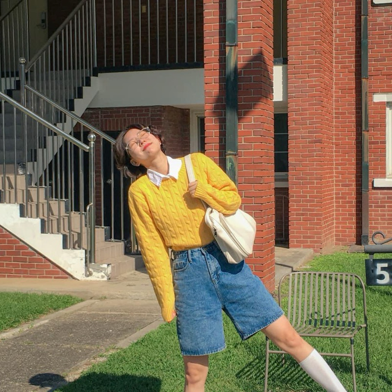 Áo len vặn thừng W.H.O.A.U Authentic