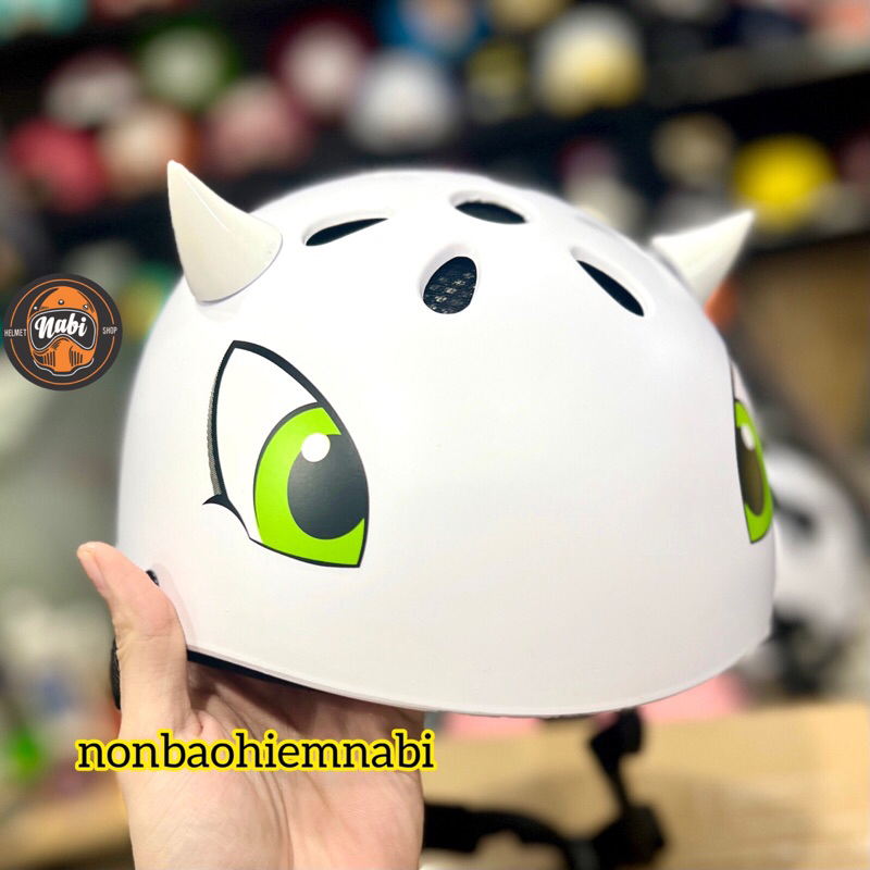 Mũ bảo hiểm rồng cho bé - Tặng sừng- siêu ngầu & dễ thương. có lỗ thông gió siêu mát