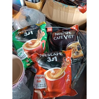 Bịch Cà phê Nescafé 3in1 xanh, đỏ, đen (46 gói đỏ xanh, đen 35 date mới nhất)