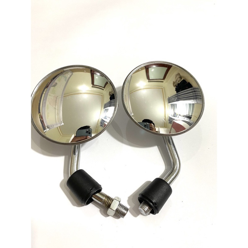 Gương Xe Điện/Cub/Vespa/liberty Chân 8Ly Cầu Lồi Nhìn Rõ zin