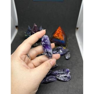 Amethyst Thạch anh tím bóng viên lớn
