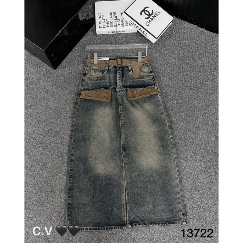 CHÂN VÁY JEAN DÁNG DÀI TÚI PHỐI 40_55kg