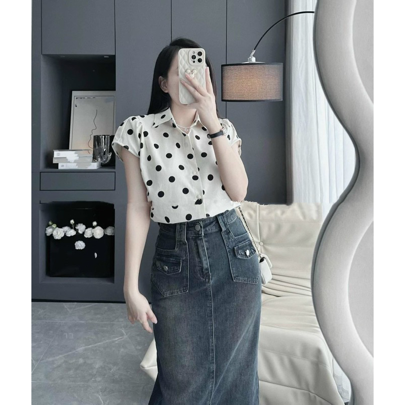 CHÂN VÁY dáng dài màu bụi ulzzang