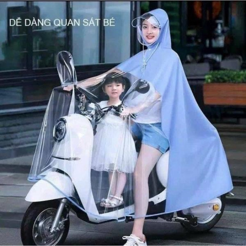 Áo mưa cánh dơi mẫu mới 2 đầu