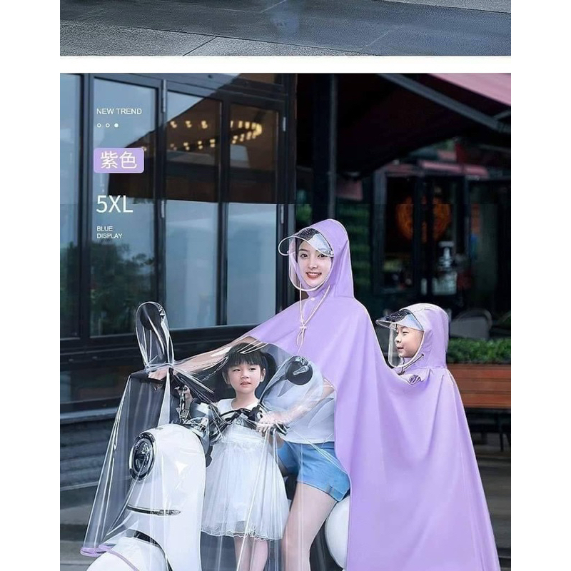 Áo mưa cánh dơi mẫu mới 2 đầu