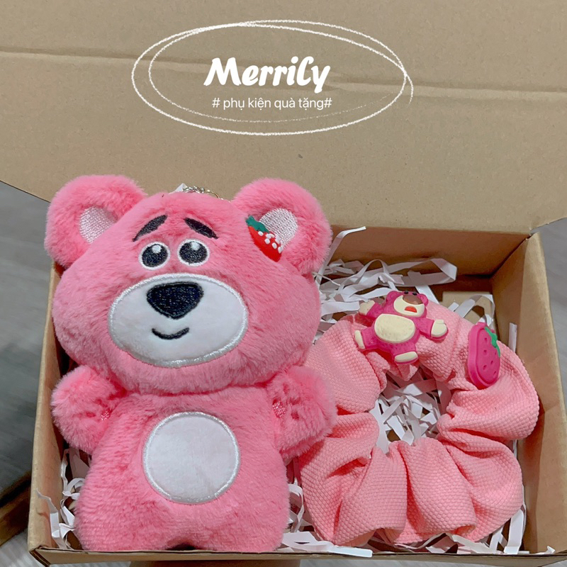 Combo sét quà tặng móc khoá gấu bông size 10-15cm nhiều mẫu hottrend kèm sscrunchiesh sinh nhật tặng bạn gái.