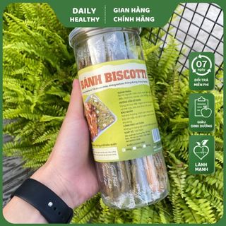 Bánh Biscotti ăn kiêng nguyên cám không đường cho mẹ bầu, người tiểu đường, healthy eatclean từ Daily Healthy