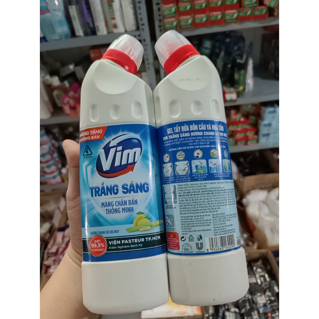 GEL TẨY RỬA ĐA NĂNG SẠCH TRẮNG SÁNG VIM HƯƠNG SẢ CHANH - 450ML