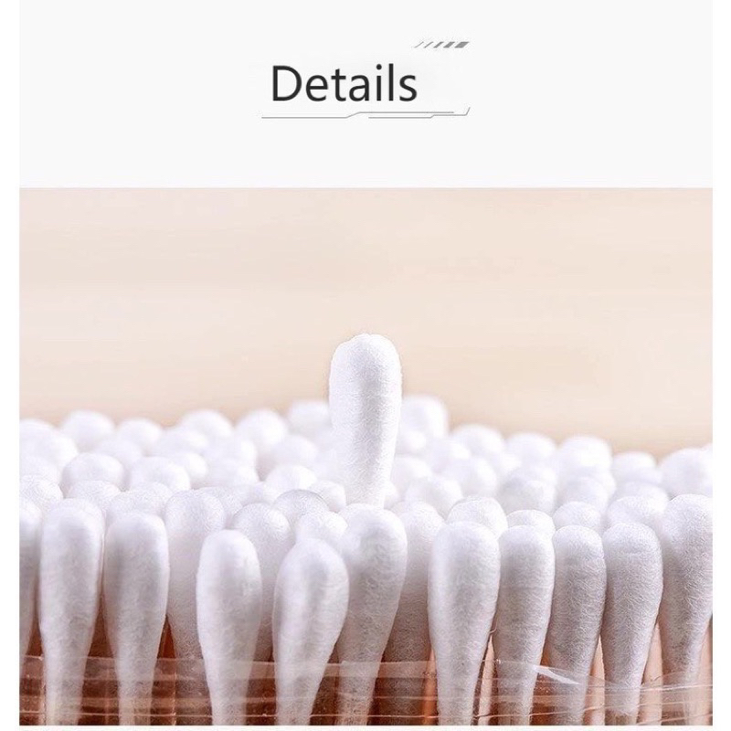 Bịch tăm bông 100 que thân gỗ