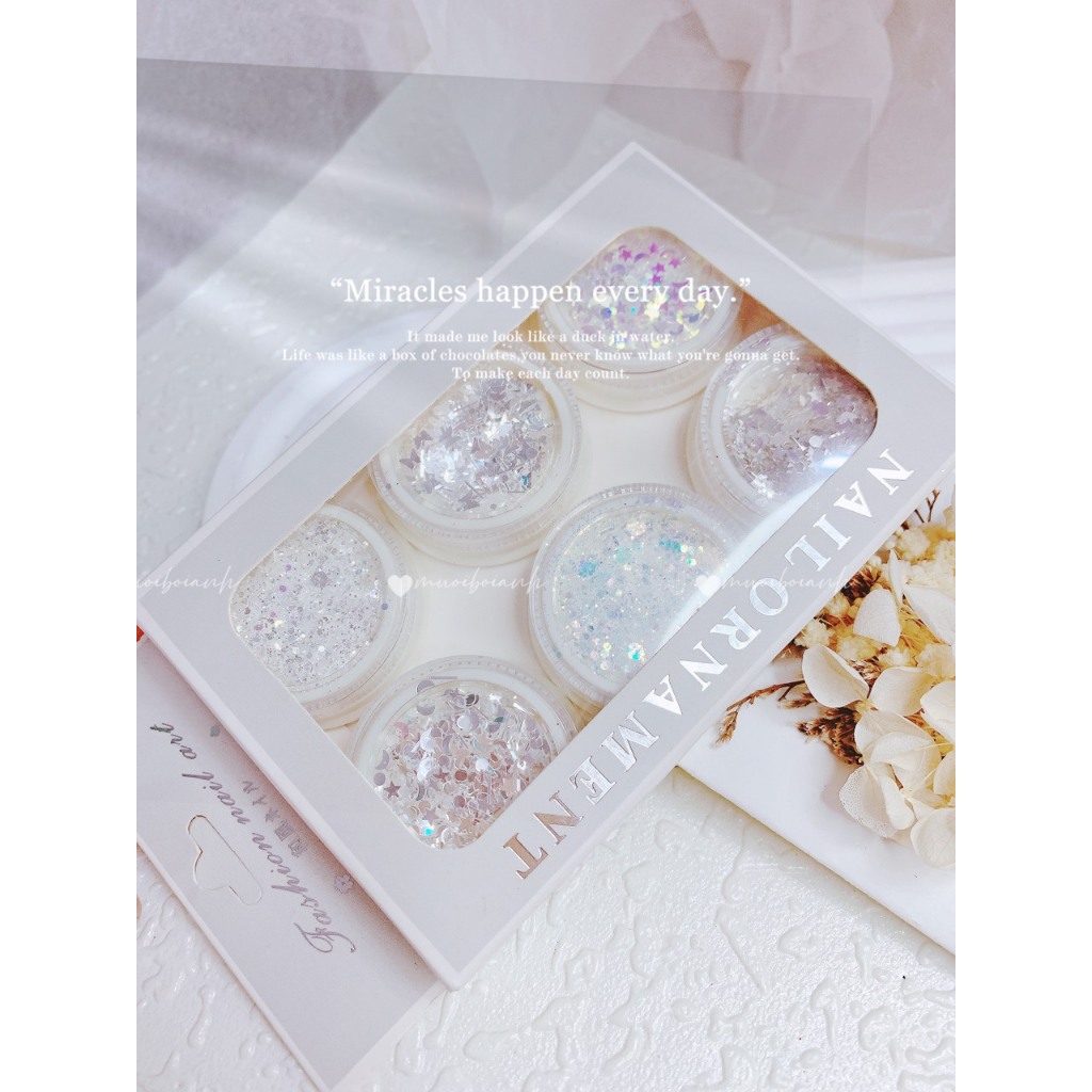 Set phụ kiện tim, sao, hình thoi..