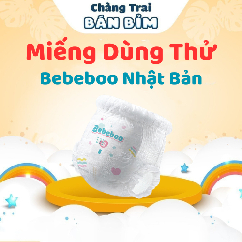 Tã Bỉm Bebeboo Nhật Bản, Miếng dùng thử tã dán, tã quần cho bé đủ size