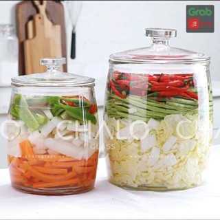 Bình thuỷ tinh Đựng Gạo, muối dưa cà nhiều dung tích cao cấp. Chum đựng gia vị, thực phẩm, muối dưa cà bằng thuỷ tinh