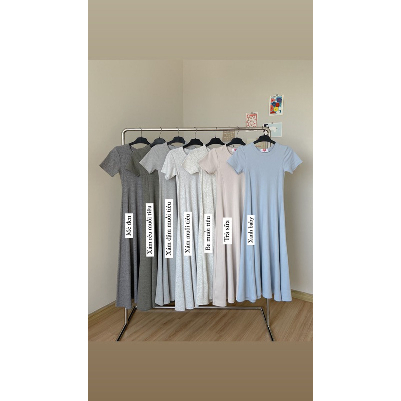 Rosa Dress - Đầm thun dài basic Remmus cho nữ