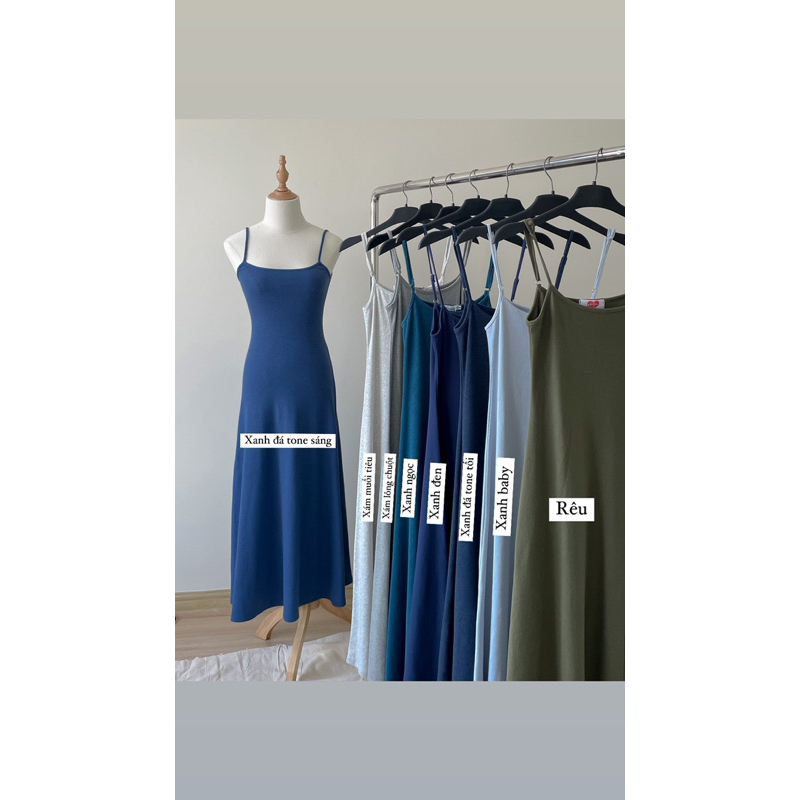 Camila Dress - Đầm dây thun maxi dài Remmus cho nữ