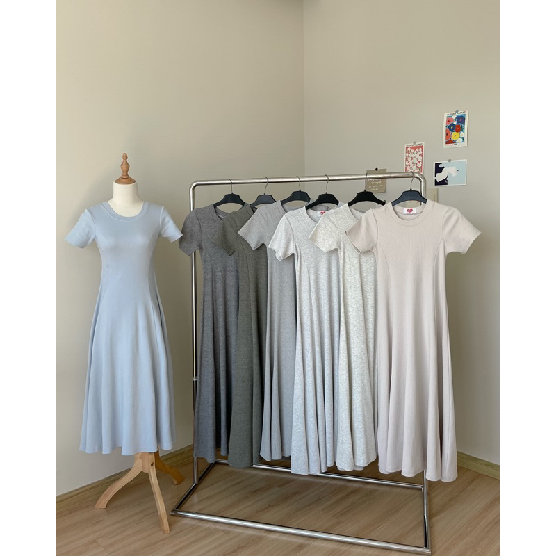 Rosa Dress - Đầm thun dài basic Remmus cho nữ