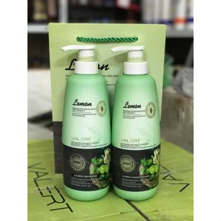 Cặp Dầu Gội Xả LEMON VALERT Chanh & Hoa Bưởi 750Ml. Phục Hồi Hư Tổn,Ngăn Gàu Nấm Kích Thích Mọc Tóc  Chính Hãng Mei 