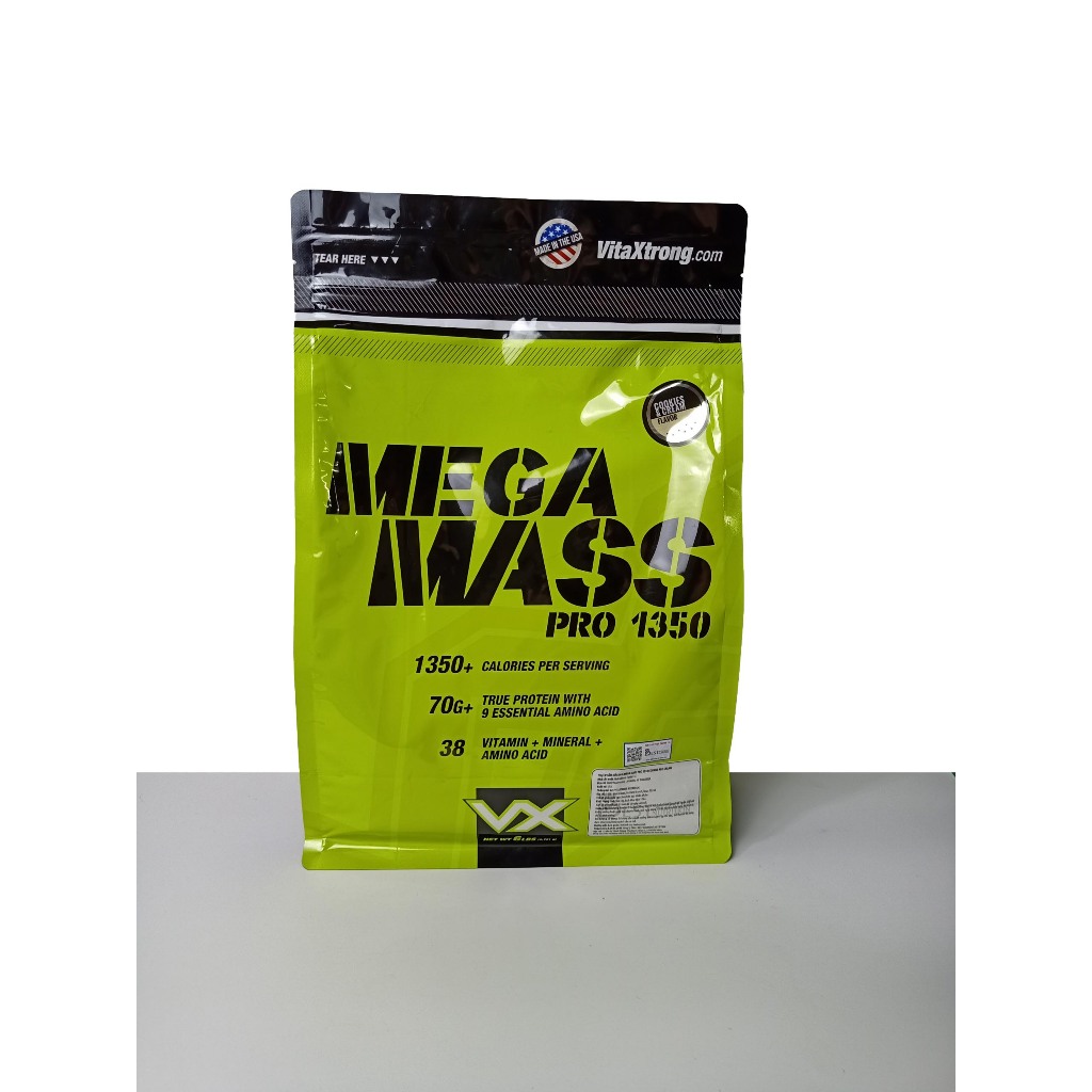 Sữa Tăng Cân Nhanh VitaXtrong Mega Mass 6lbs (2.7 kg) - Sữa tăng cân chưa 70gr Pro mỗi servs