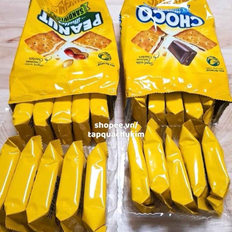 Bánh quy crackers nhân kem phô mai BUTTER SANDWICH bịch 190G NO BRAND Hàn Quốc - TQCK