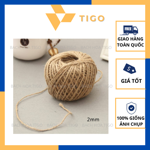 Cuộn 30 Mét Dây Thừng / Dây Gai Size 2mm - Dùng Làm Đồ Handmade, Decor, Trang Trí