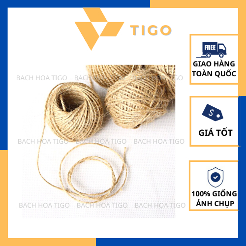 Cuộn 30 Mét Dây Thừng / Dây Gai Size 2mm - Dùng Làm Đồ Handmade, Decor, Trang Trí