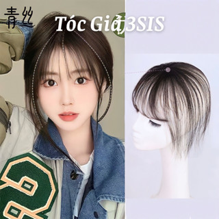 Tóc mái thưa giả 3D phủ hói, che bạc tự nhiên dành cho nữ
