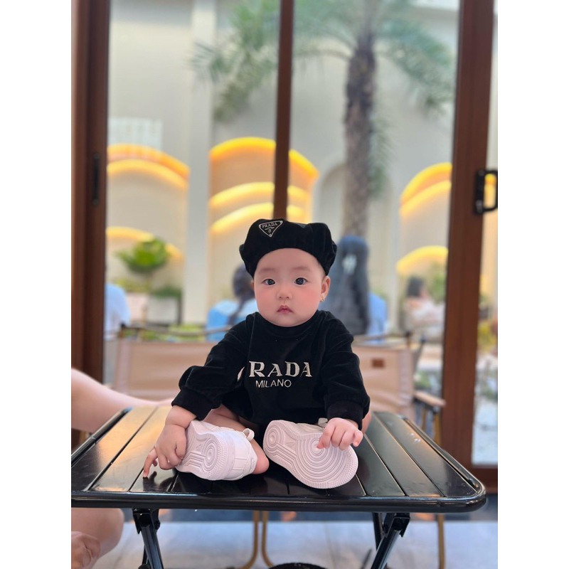 Set P.rada 3 chi tiết kèm mũ & quần tất cho bé trai và bé gái 5-12kg HÀNG ĐẸP LOẠI 1