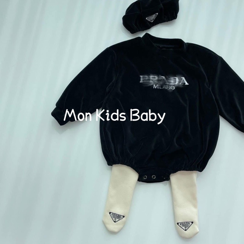 Set P.rada 3 chi tiết kèm mũ & quần tất cho bé trai và bé gái 5-12kg HÀNG ĐẸP LOẠI 1