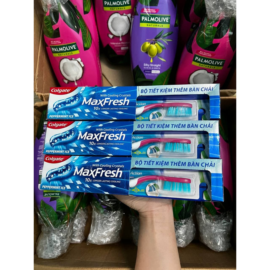 🎁TẶNG BÀN CHẢI🎁Kem Đánh Răng Colgate Bạc Hà Mát Lạnh 225g