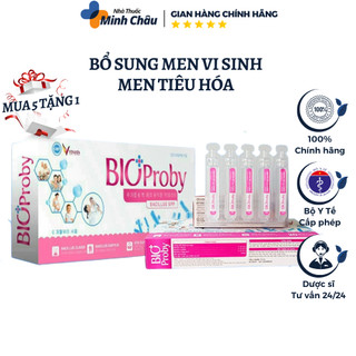 Bổ sung men vi sinh, men tiêu hóa cho bé, bổ sung kẽm BioProby Vinafa - Hộp 20 ống x10ml0