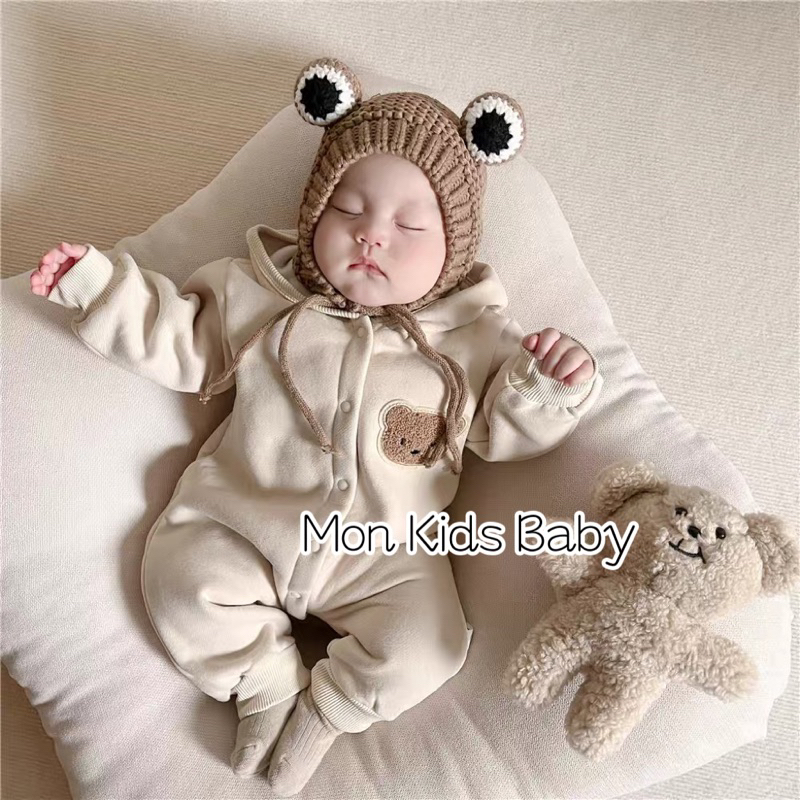 Ủ nỉ bông gấu cho bé trai và bé gái 3-12ki HÀNG ĐẸP LOẠI 1 ủ lông cho bé