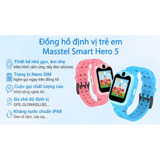 Đồng hồ định vị trẻ em Masstel Smart Hero 5