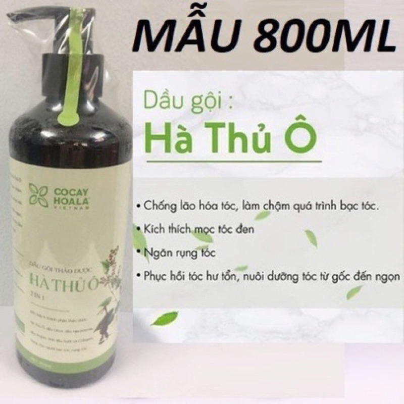 DẦU GỘI THẢO DƯỢC HÀ THỦ Ô 800ml