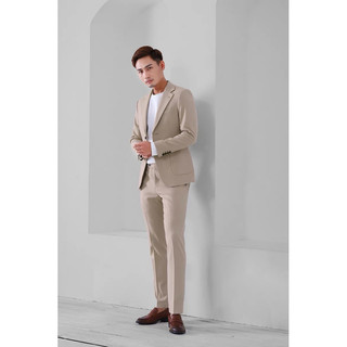 vest nam cao cấp mầu be hàng 1 cúc giáng trẻ
