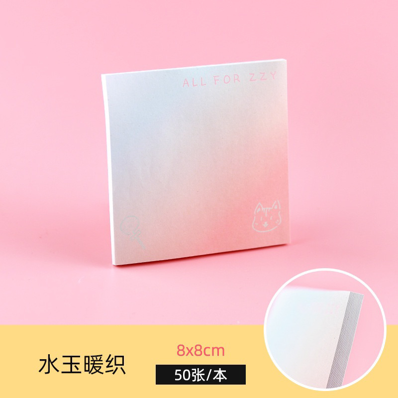 Giấy Note Vuông 50 tờ màu Loang cơ bản cực đẹp, Ghi Chú dành cho Học Sinh, Văn Phòng, Sinh viên