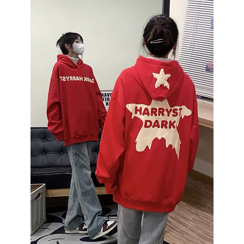 Áo hoodie sao lưng nỉ lót nhung siêu dày dặn