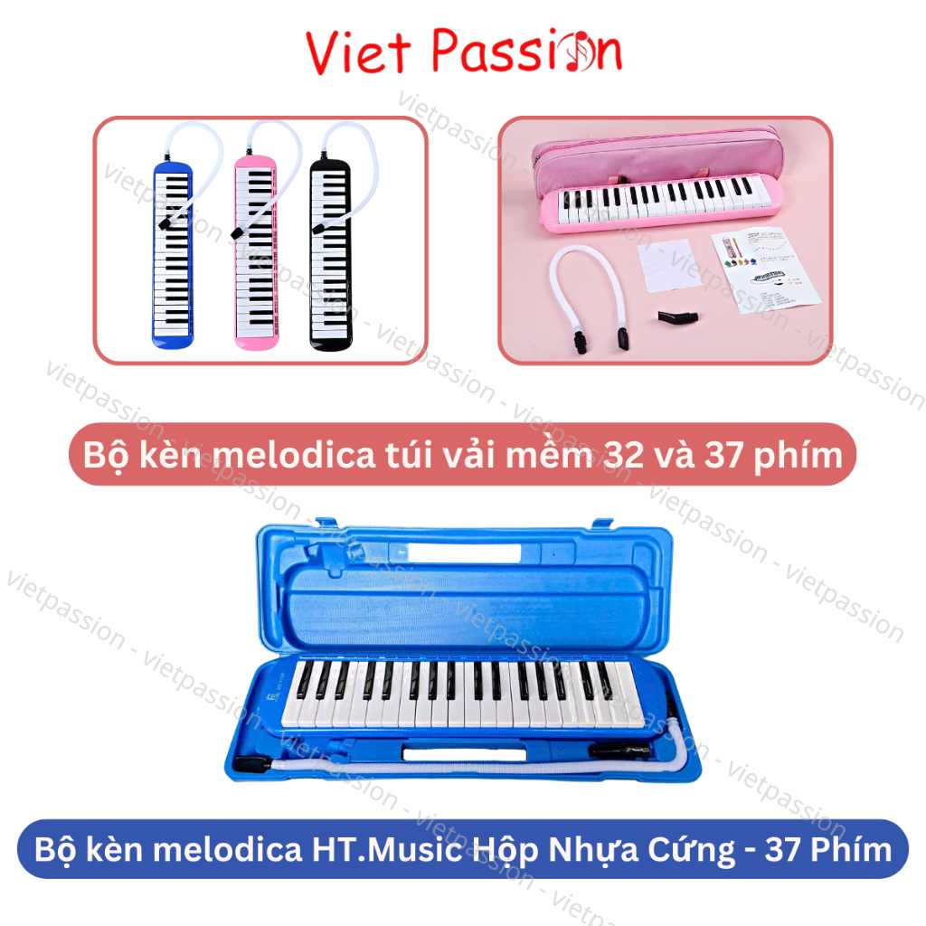Kèn Phím Melodica 32 phím và Melodion Suzuki 37 phím Pianica Túi vải và Hộp Nhựa Cứng Viet Passion HCM