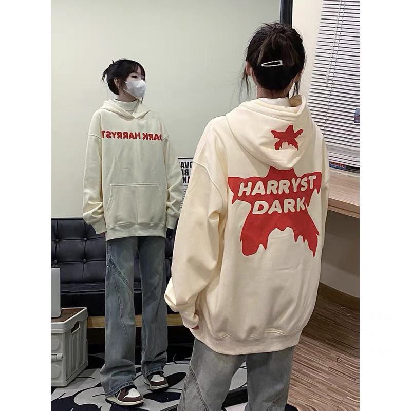 Áo hoodie sao lưng nỉ lót nhung siêu dày dặn