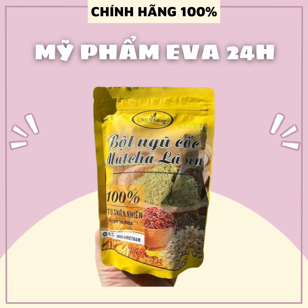 Bột Tan Mỡ Bụng Giảm MởMẪU MỚI-Bột Ngũ Cốc Matcha Lá Sen + tặng xỗ mỡ vitc