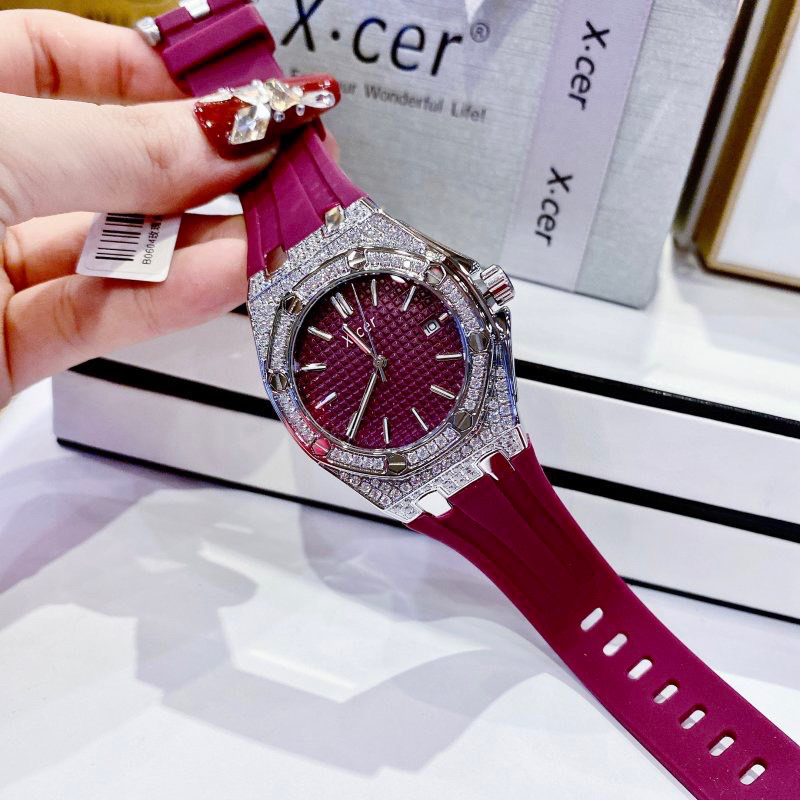 Đồng hồ Xcer B0604 Silver Purple