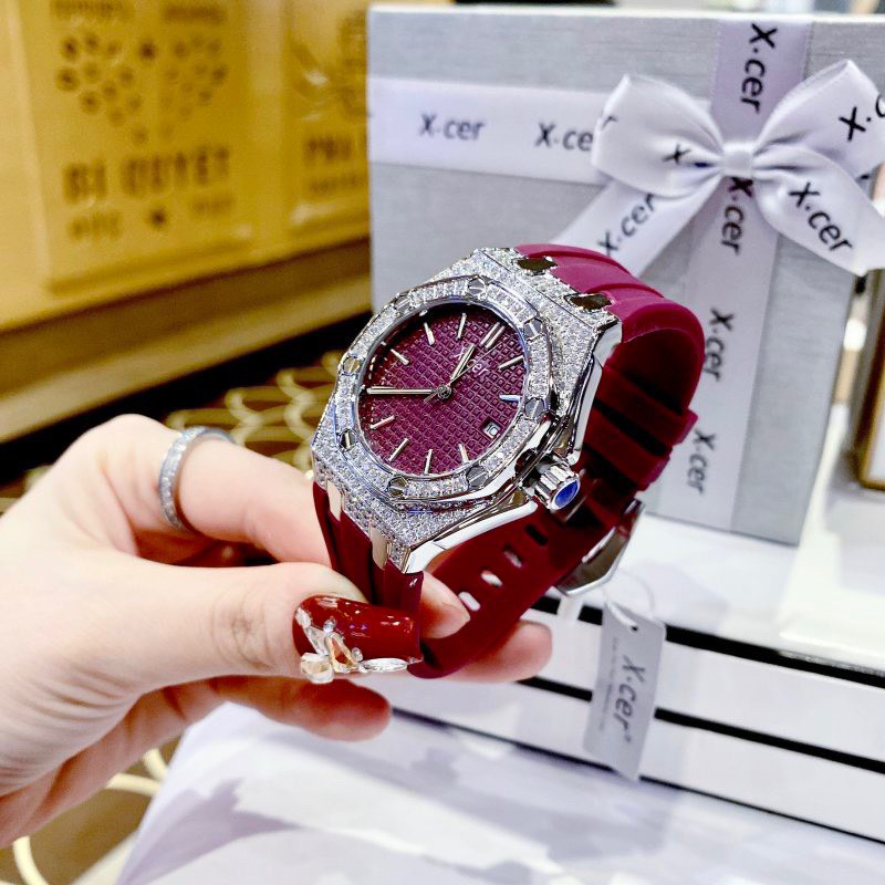 Đồng hồ Xcer B0604 Silver Purple