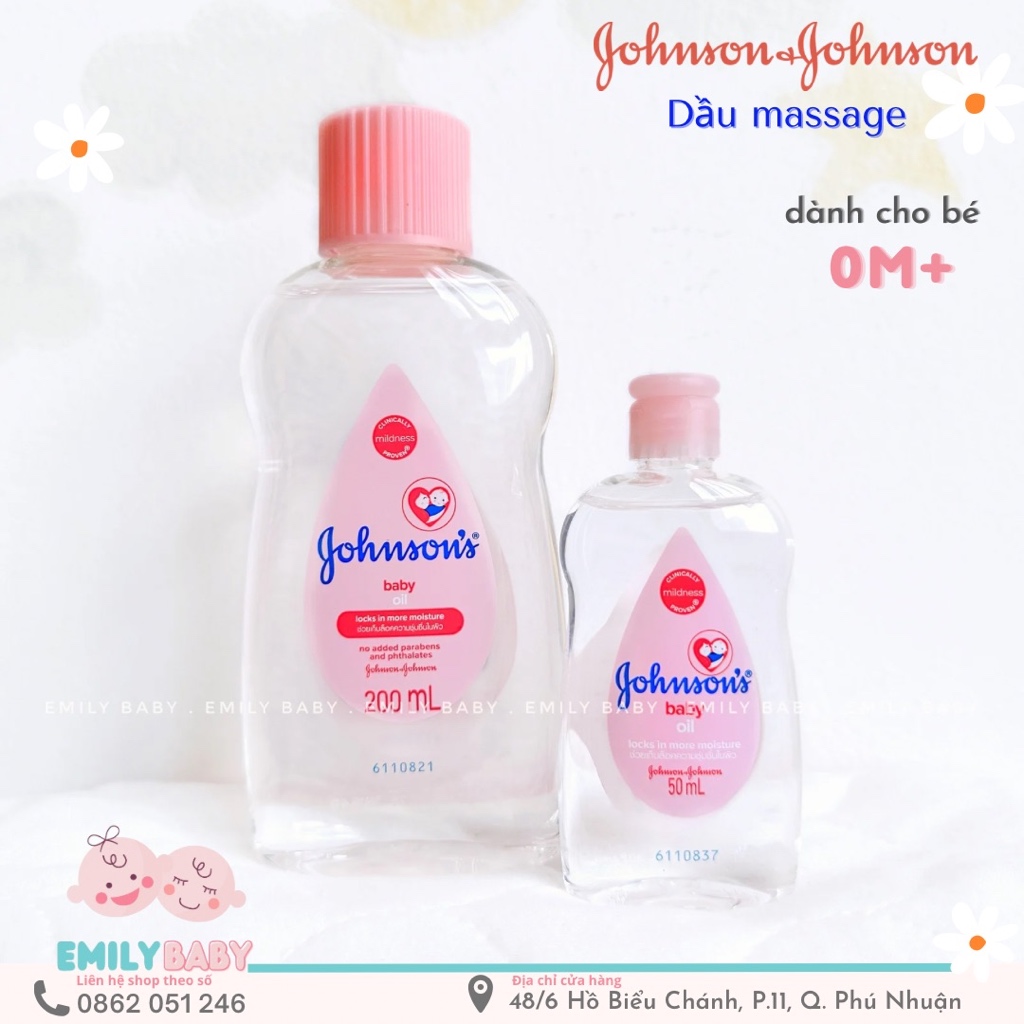 Dầu massage cho bé Johnson's Baby Massage Oil