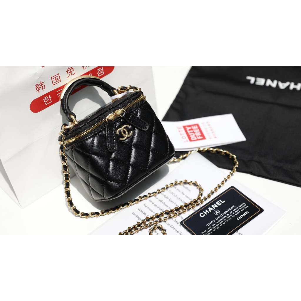 TÚI CHA NEO VANITY QUAI KIM LOẠI SZ10 DA THẬT