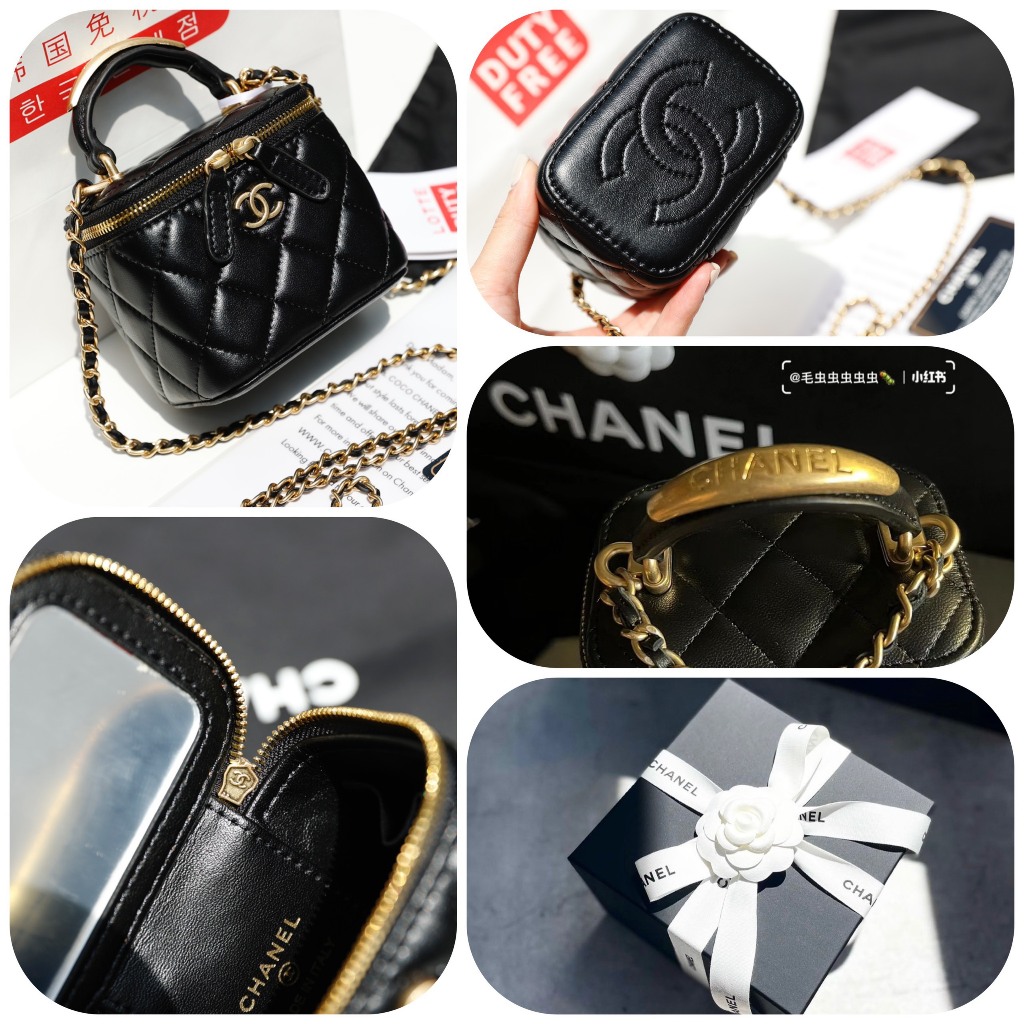 TÚI CHA NEO VANITY QUAI KIM LOẠI SZ10 DA THẬT