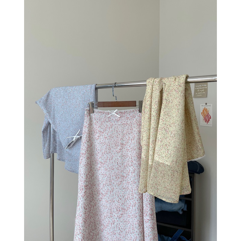 Floral skirt - Chân váy bông hoa Remmus dành cho nữ