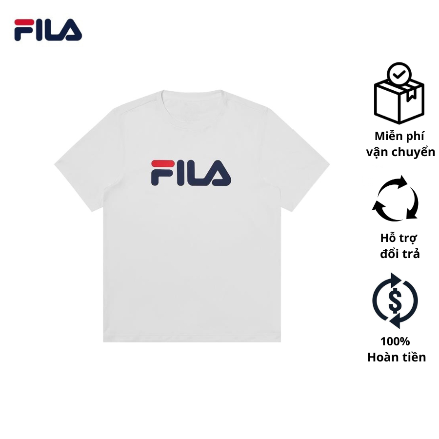 Áo Thun Oversize Thời Trang Unisex  250 gsm FL Short Sleeve Tee - FW2RSF1005X-WHI-ROYAL T&T